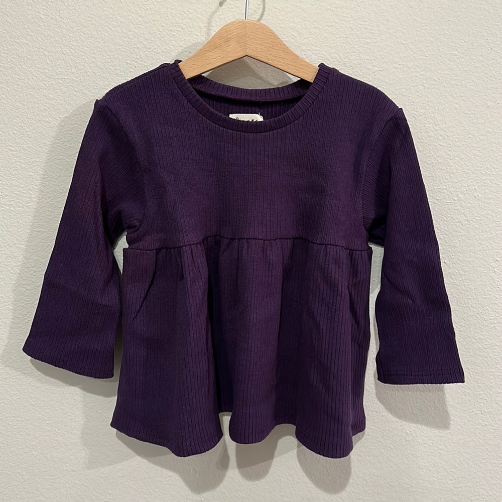 NWOT size 6 Figge Petunia Ribbed Ellwood Tee!